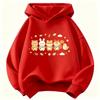 Kinder Hoodie Team Nuggets Süße Waldtiere Bär Hase Fuchs Eichhörnchen Huhn Aufdruck Langarm Pullover Unisex Kinder Freizeit Sweatshirt