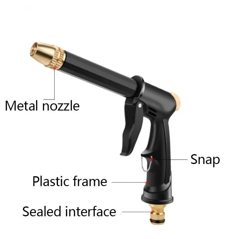 Tragbare Hochdruck-Wasserpistole zum Reinigen von Autowaschmaschinen, Gartenbewässerungsschlauchdüsen, Sprinkler-Schaum-Wasserpistole, Großhandel