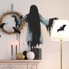 Halloween Horror Faceless Female Ghost Home Atmosphere Decoration Stickers
