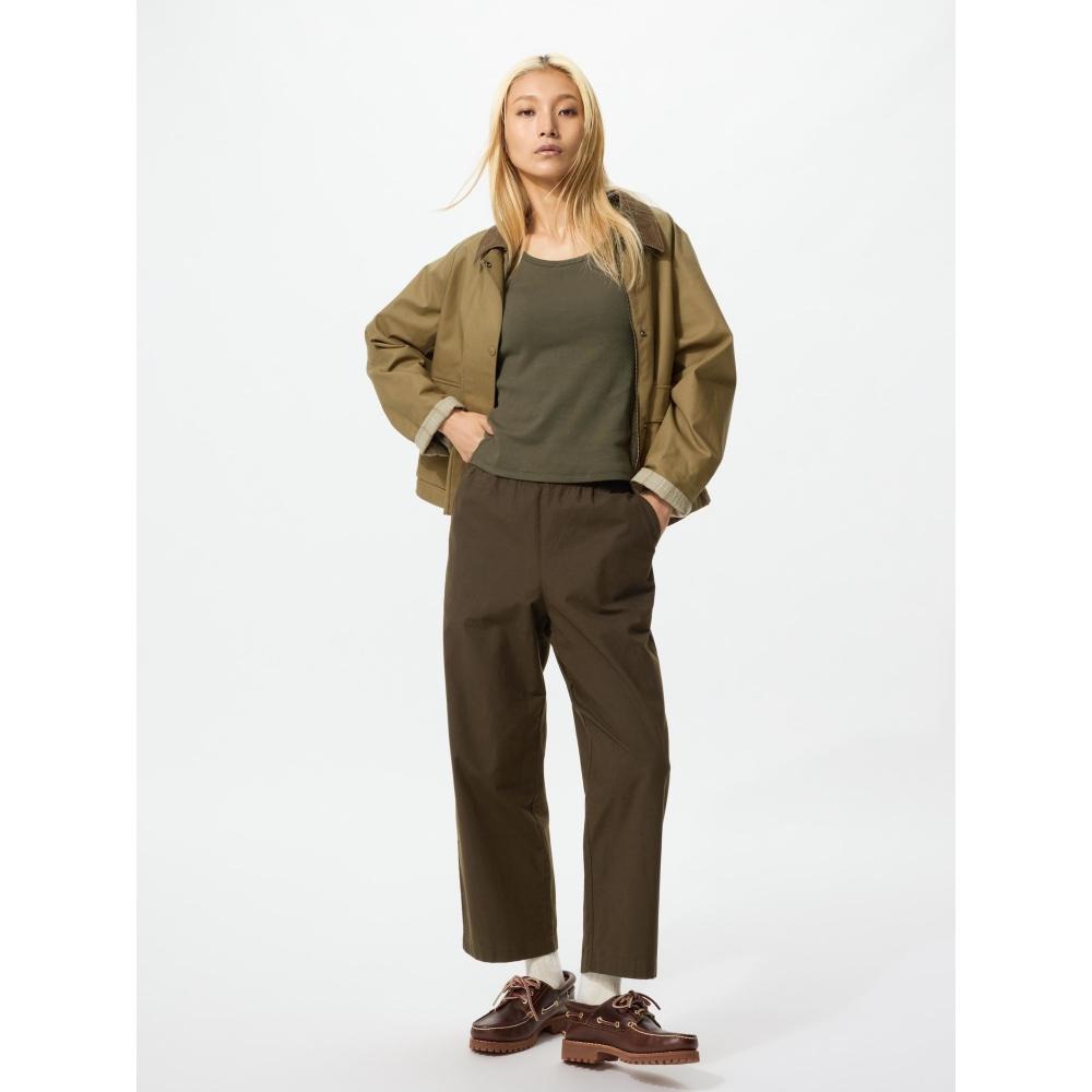 Uniqlo Japan Cotton Relaxed Ankle Pants