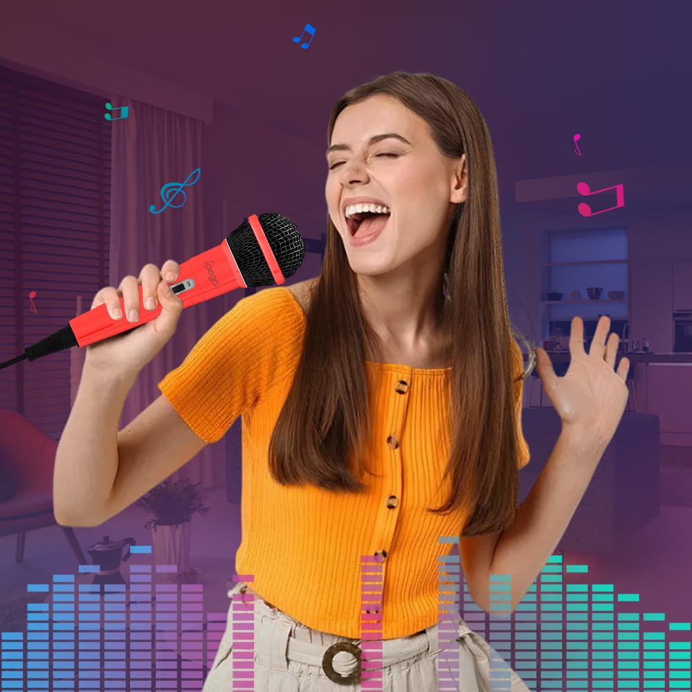 Set of 2 Switch Microphones, Karaoke Microphones, Wired Microphones, USB 2.0 for Nintendo Switch, Easy Connection, 3.5mm Gaming Microphone, 3m Cable,