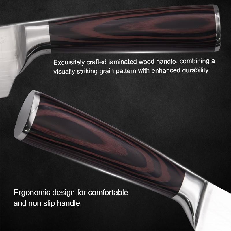 Stainless Steel Kitchen Knife, Forged Boning Knife Professional Chef Knife Handmade Meat Cleaver Butcher Knife