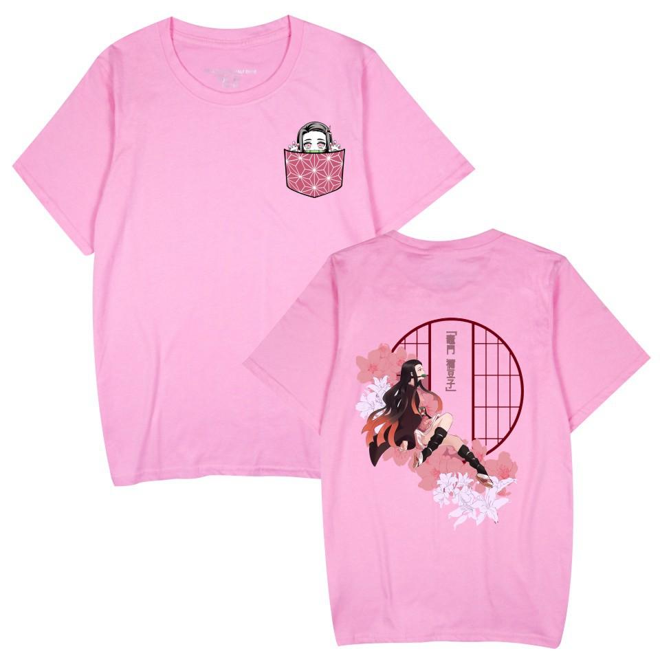 Japan cartoon comics Demon Slayer anime print short-sleeved T-shirt for men and women casual sportswear 0045