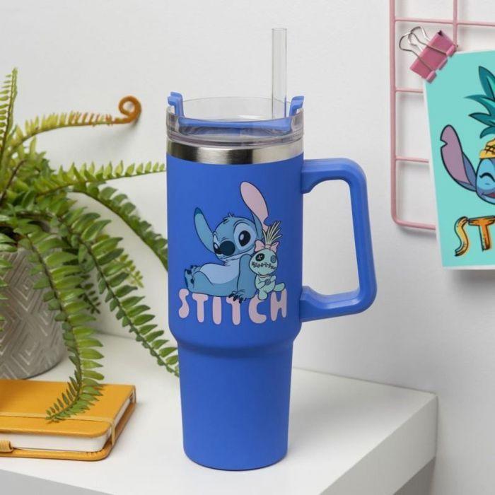 Mug - tasse - mazagran Paladone Tasse Disney Stitch avec paille (900 ml)
