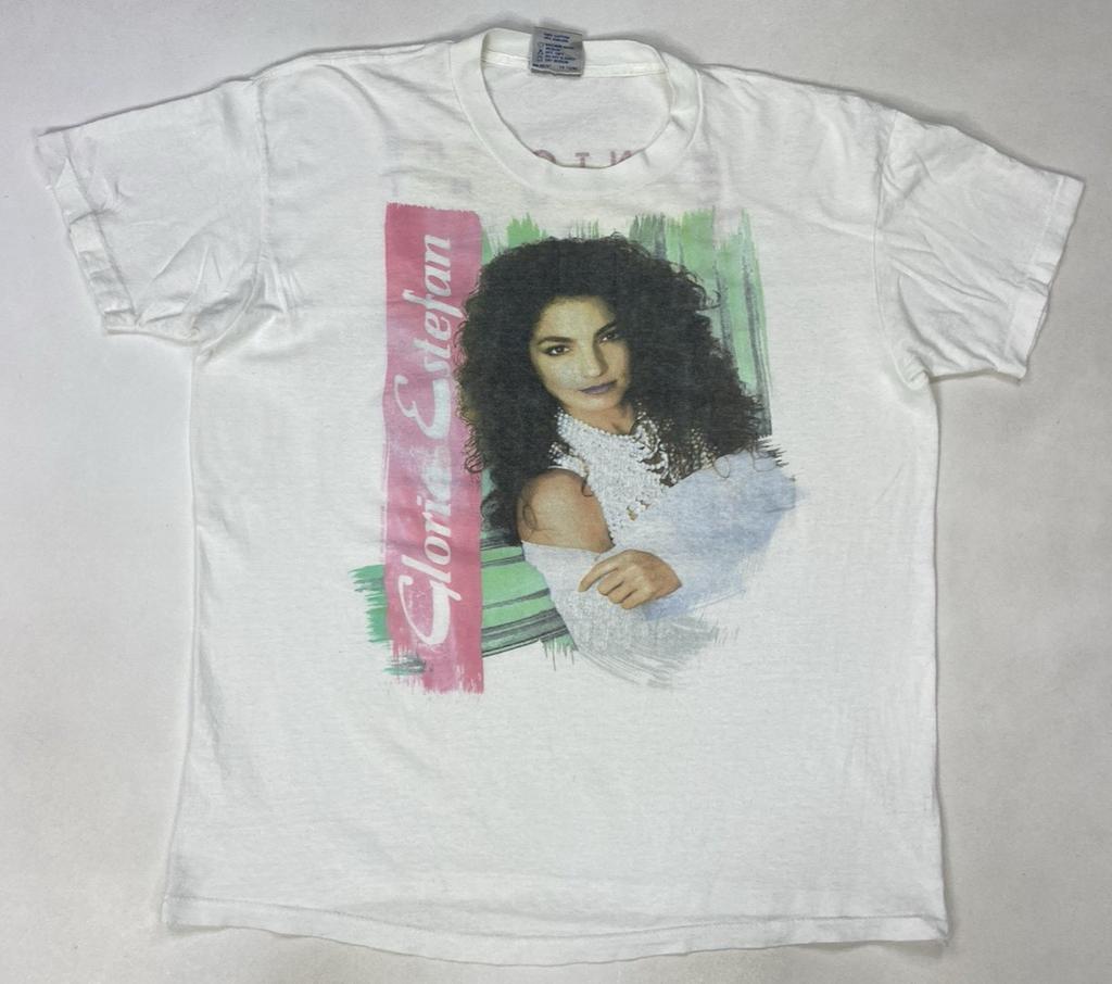 VINTAGE Gloria Estefan Into The Light 1991 T-shirt Men Large 90s Single Stitch