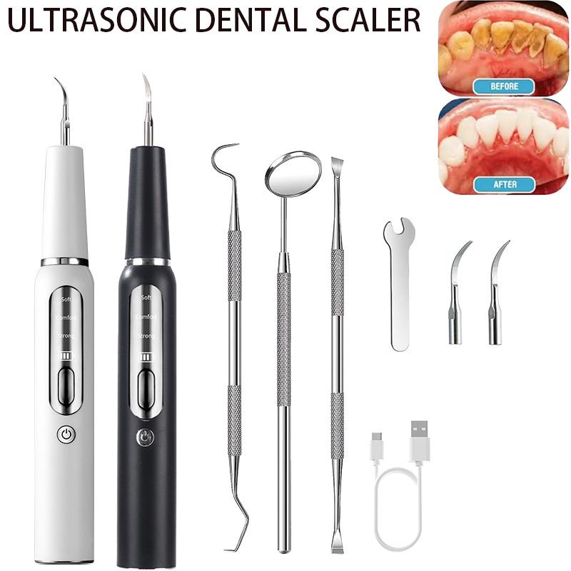 Leisen Ultrasonic Electric Tartar Remover – Portable Home Dental Cleaner