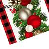 Coffee Table Runner Dining Tablecloth Ball Reindeer Xmas Tree Christmas Runner Print Seasonal Winter Holiday