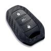 Silicone Carbon Fiber Print Car Key Case Cover For Peugeot 208 2008 308 3008 508 408 307 4008 Citroen C3 C4 C5 C6 C8 Keychain