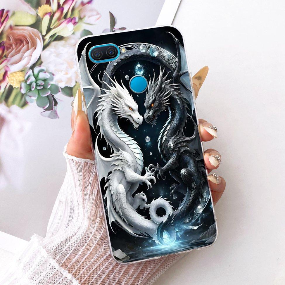 For Oppo A12 Clear Case Aesthetic Luxury Cute Fashion Flowers Funny Painted Casing For Oppo A 12 CPH2083 CPH2077