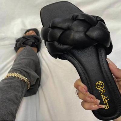 Sandales à plateforme tressées grande taille pour femmes – Style européen et américain – Été 2023