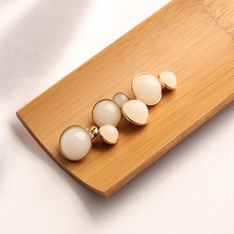 10 Stück Imitations-Jade-Knöpfe Chinesischer Stil Kleidung Jacke Hochwertige Knopf-Accessoires Chinesisches Cheongsam Hemd Strickjacke Pullover Knöpfe