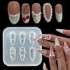 5-Blüten-Nagelgravurform 3D-Design 3D-Silikon-Nagelkunstformen Blüten-Nagelform Nagelkunst