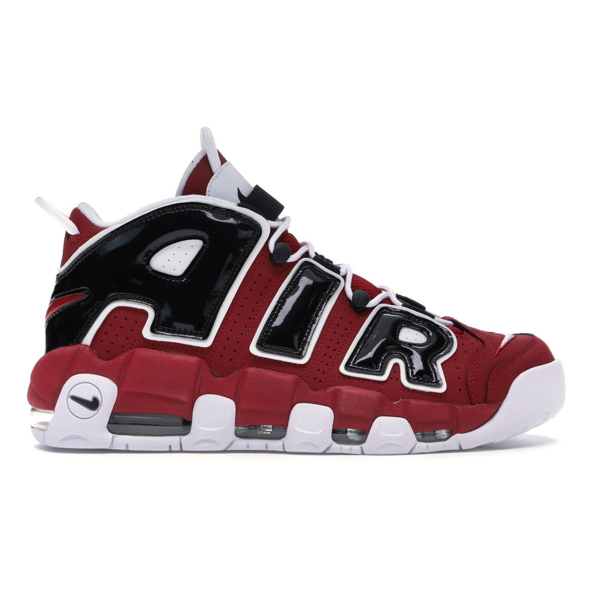 

Набор обручей Nike Air More Uptempo Bulls (2017/2021) Мужские кроссовки Varsity-Red Black-White 921948-600