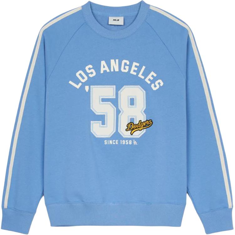 MLB Varsity Los Angeles Dodgers Sweatshirt Unisex Dark Sky Blue 3AMTV1044-07SBD XS