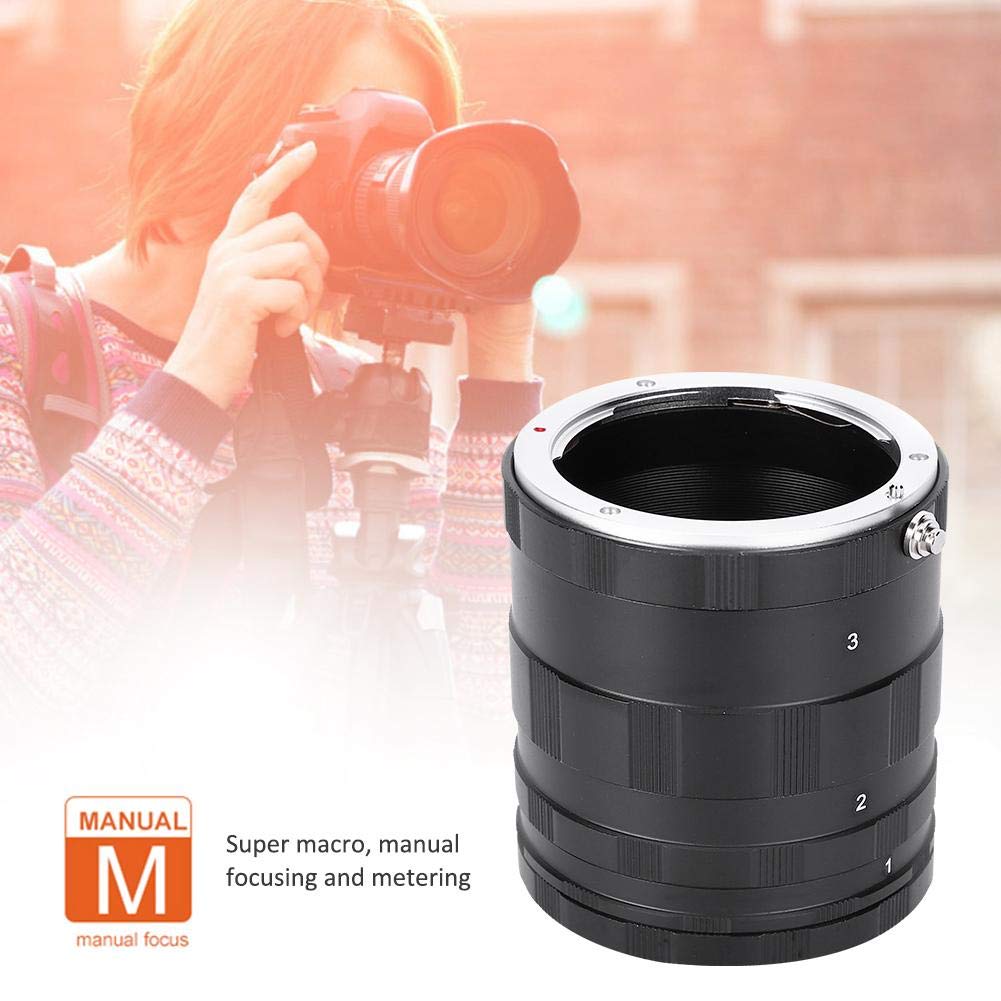 Lens Ring Extension Adapter Manual Super Macro for Sony Mirrorless Bellows Photography Black Close-up Tube, Focus, Photography, Professional, E-Mount