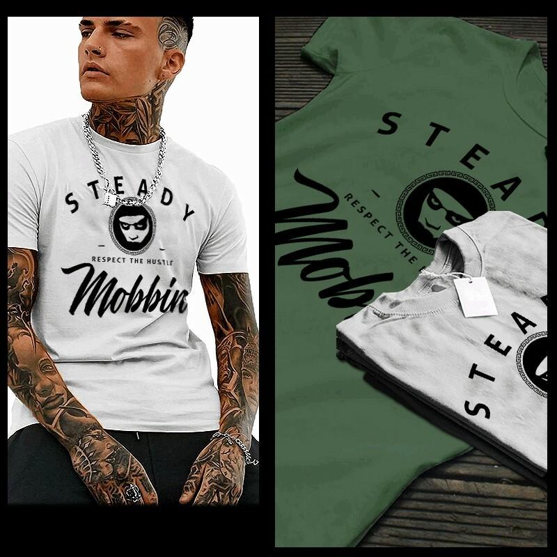 Gangster T-Shirt Hip Hop Hustle Groupies Gang Rap Mobbin Streetwear XL White Tee