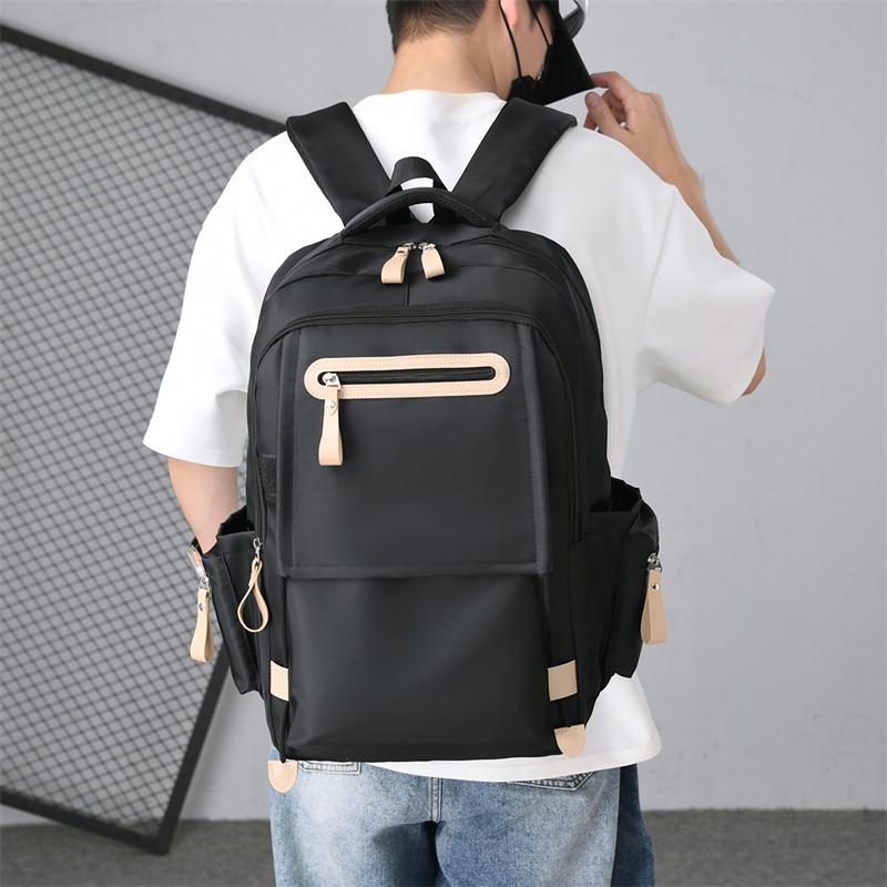 Colorblock Herrenrucksack Mittelschüler Große Kapazität Schultasche Reise Multifunktional Wasserdichter Rucksack