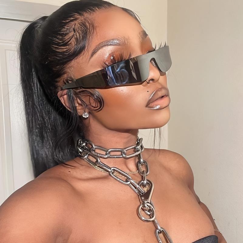 Fashionable Punk Sports Goggles With A Techy And Spicy Style Featuring A Frameless Design Popular In Europe And America.