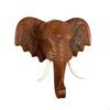 Figurina Decorativa Testa di Elefante Decorazione da Parete Elemento Centrale Multifunzionale in Legno