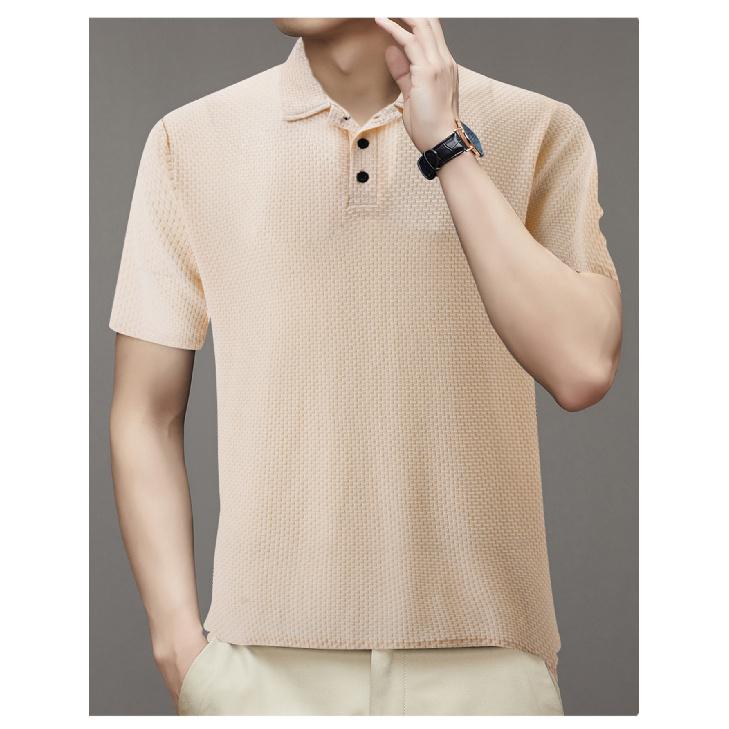 Summer New Quick Drying Lapel Polo Shirt With Button Pocket For Men'S Sports Polo Shirt Fitness And Casual Slim Fit Daily Work Shirt
