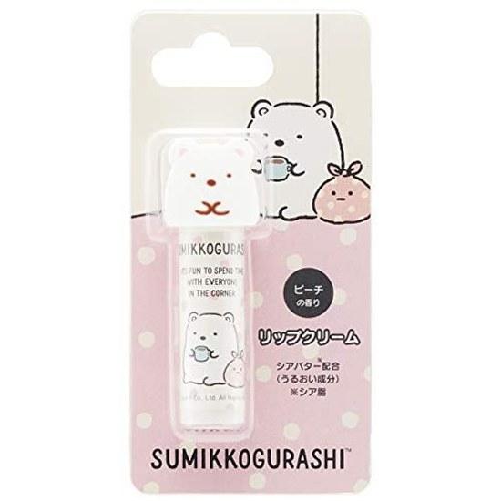 Skater Mascot Lip Cream Sumikko Gurashi Shirokuma Peach Scent CMCL1