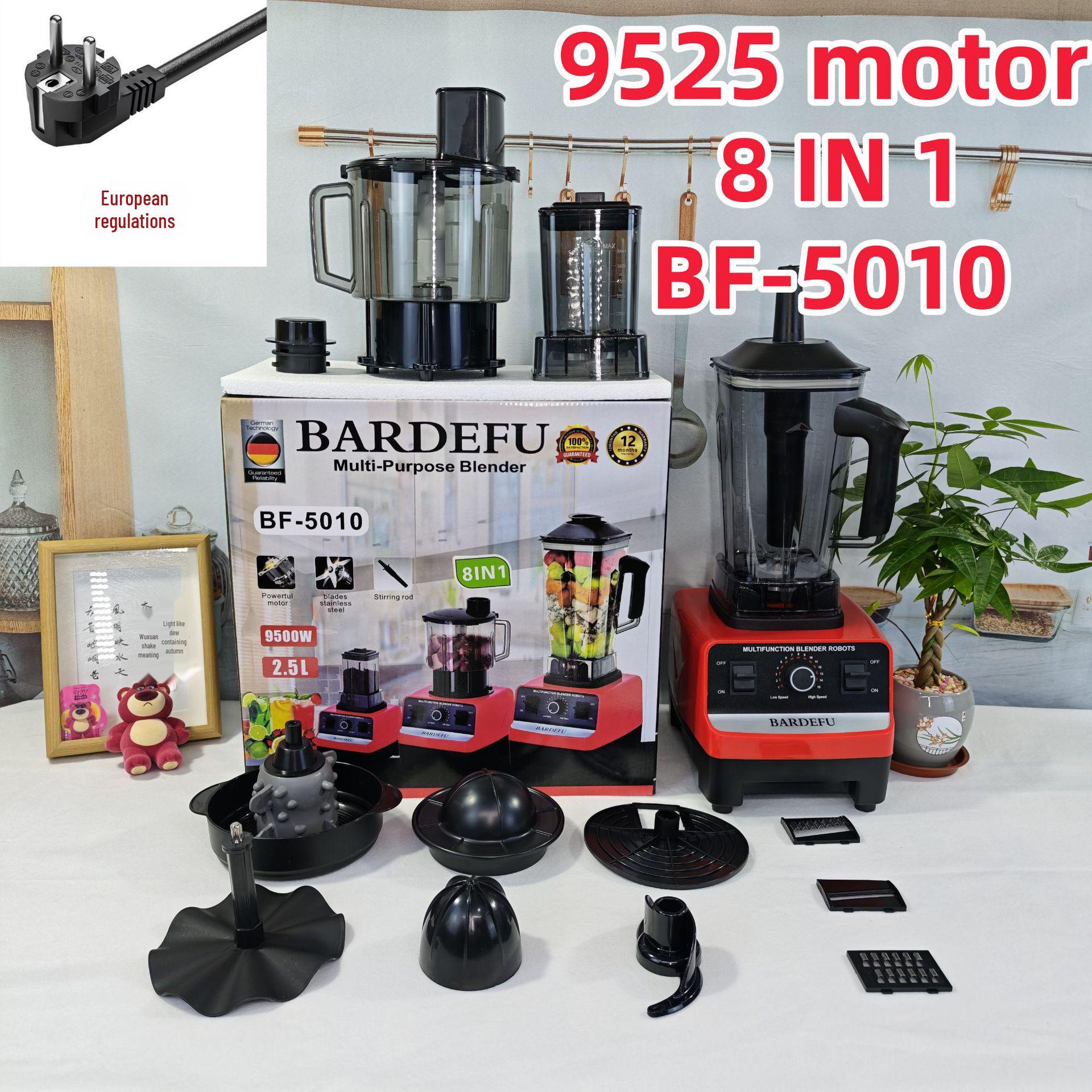 

4L 8-in-1 Stainless Steel Blender & Juicer with Meat Grinder and Wall Breaker Function for North American Households
