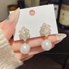 925 Sterling Silver Full Diamond Tassel Earrings – High-End European & American Style, Super Shiny, Luxurious Ear Jewelry for Women.