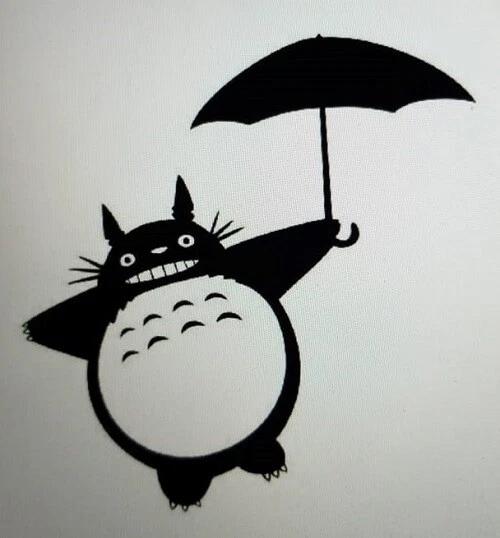 Мой сосед Тоторо Ghibli зонт футболка футболка Аниме XXXL