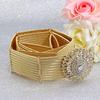 Gold Color Crystal Metal Belt for Women Waistband Wedding Jewelry Robe Waist Chain 2023