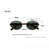 1pc Retro Oval Sunglasses for Women Men UV400 Protection Trendy Metal Classic Shades