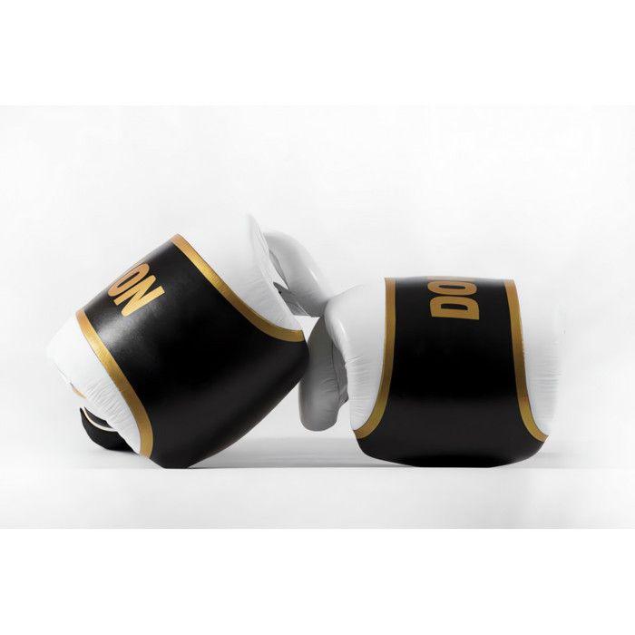 DORAWON, Gants de boxe cuir professionnel LEEDS, blanc