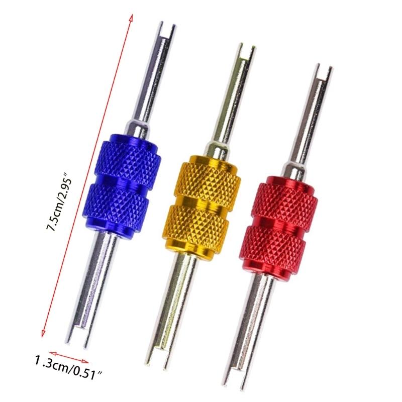 Tyre for Valve Remover Removal Tool for Key Car Bike 2 Sizes Double Hea