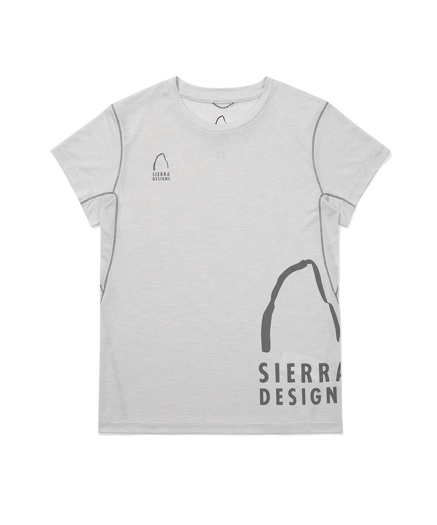 SIERRA DESIGNS W) Serac Polartec Delta Half Dome Short Sleeve T-Shirt Natural Gray