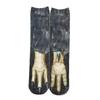 3D Animal Paw Mid-Calf Socks - Cartoon Print, Fun Hoof Design for Adults, Cat & Dog Styles