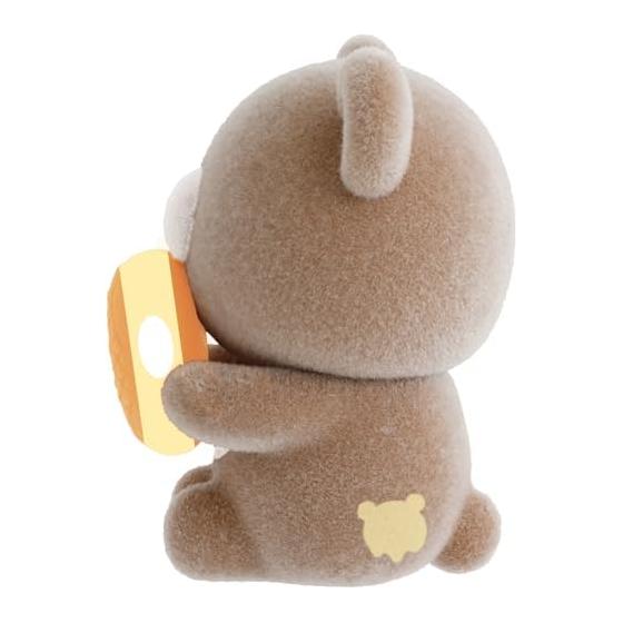 SAN-X Rilakkuma "Rilakkuma X Mister Donut" Petit Rilakkuma Mascot Chairoi Koguma (Angel Cream) AB34604 H30 X W30 X D20mm