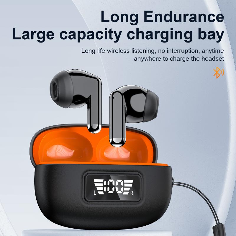 In-ear Digital Display Wireless Bluetooth Headset ENC Noise Reduction Multi-function Waterproof TWS Subwoofer Headset
