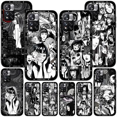 Tomie Comic Again Case for Xiaomi Redmi 10C 10 9 Prime 9C 12 12C 10A 9A 9T K40 Pro Black Soft TPU Mobile Phone Bag Cover