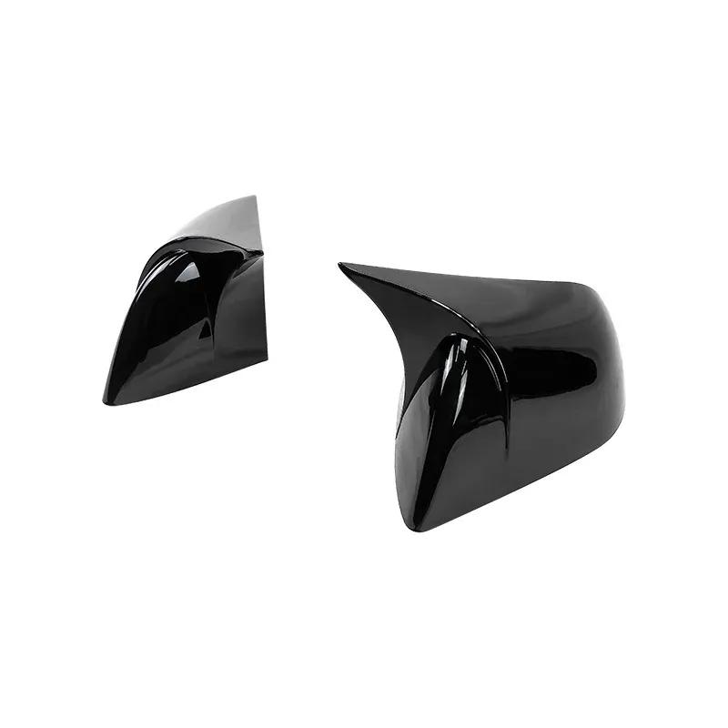 For Tesla Model 3 Model Y Rear View Door Wing Side Mirror Cover Caps Shell Case Rearview Cap Exterior Accessories Carbon Fiber