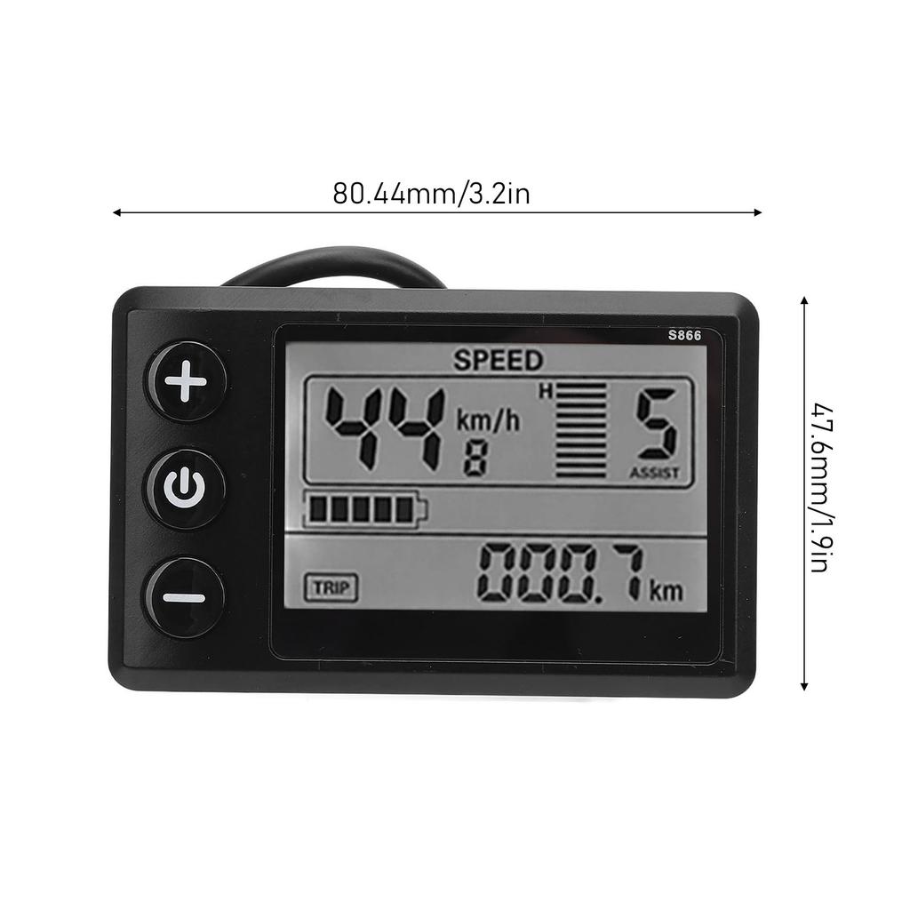 Electric Display LCD Meter 24/36/48/60V Electric Scooter Control Panel Electric Bike LCD Display Meter for Electric Scooter Tool