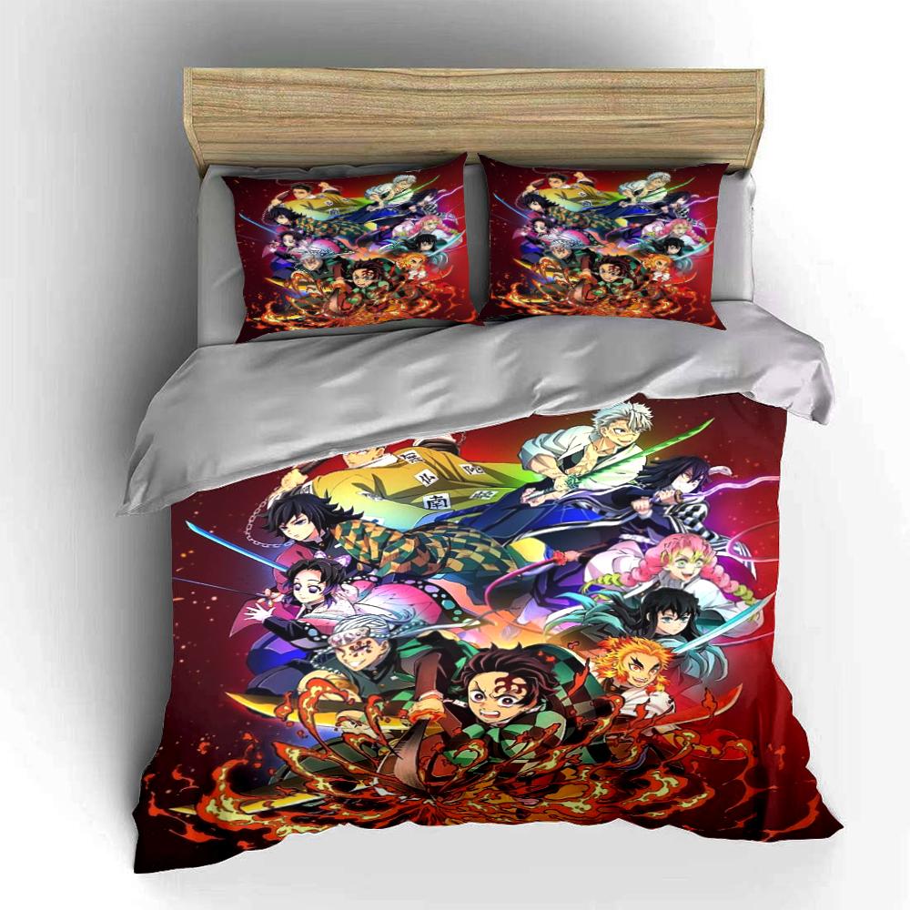 Anime Characters Bedding Set Bedding set (1 duvet cover, 2 pillowcases, duvet not included)