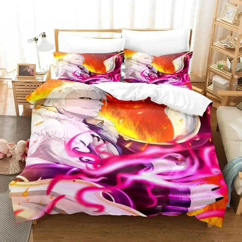 3d Printed Anime Zangetsu Bleach Bedding Set, Single, Twin, Full, Queen, King Size Bed Set, Adult, Kid, Bedroom Duvet Cover Sets