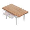 1: 12   Desk Wooden Modern  Ature Table   Writing Desk Toy Furniture Decoration