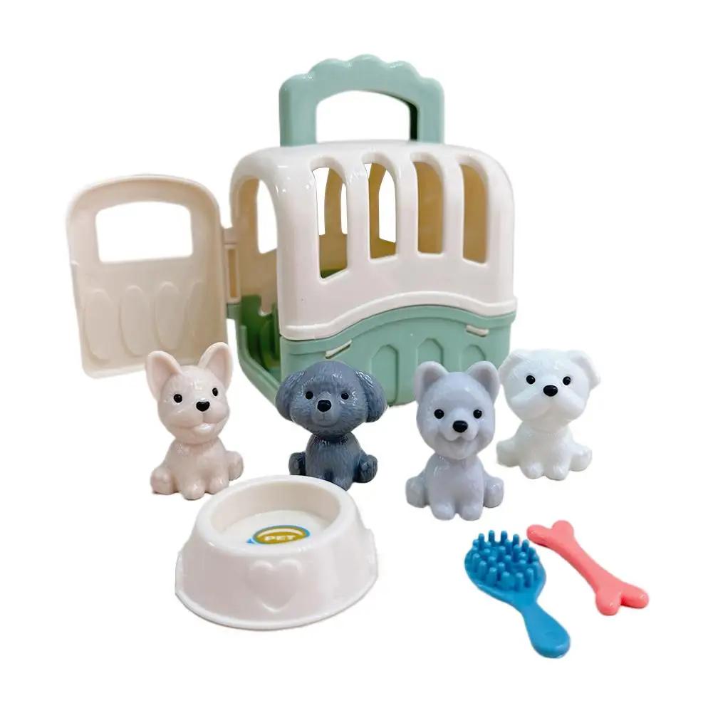 

Kids Play Dog Cage Eco Friendly Safe Material Role Play Toy for Early Education Easy Assemble Multi Color Options Indoor Fu L4T3