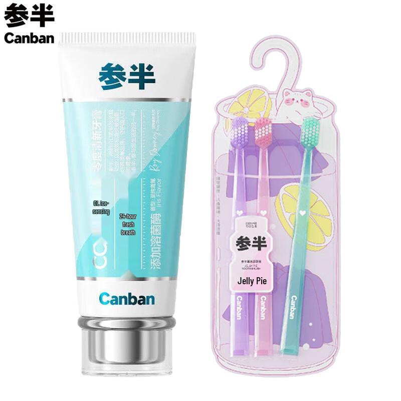 Canban Ice-Cool Fresh Toothpaste & Toothbrush Set