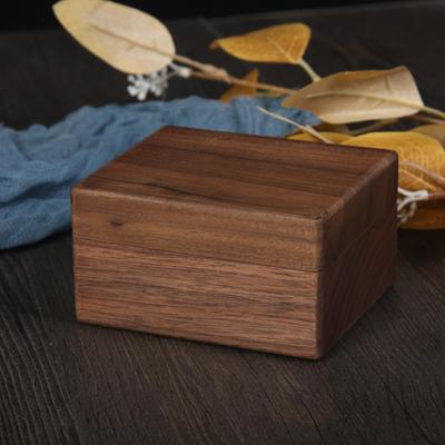 Zwarte Walnoot Flip-Top Luxe Opbergdoos voor Sieraden, Antiek of Schrijfwaren