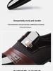 Men's Plus Size Formal Leather Shoes - Korean & British Style in Black