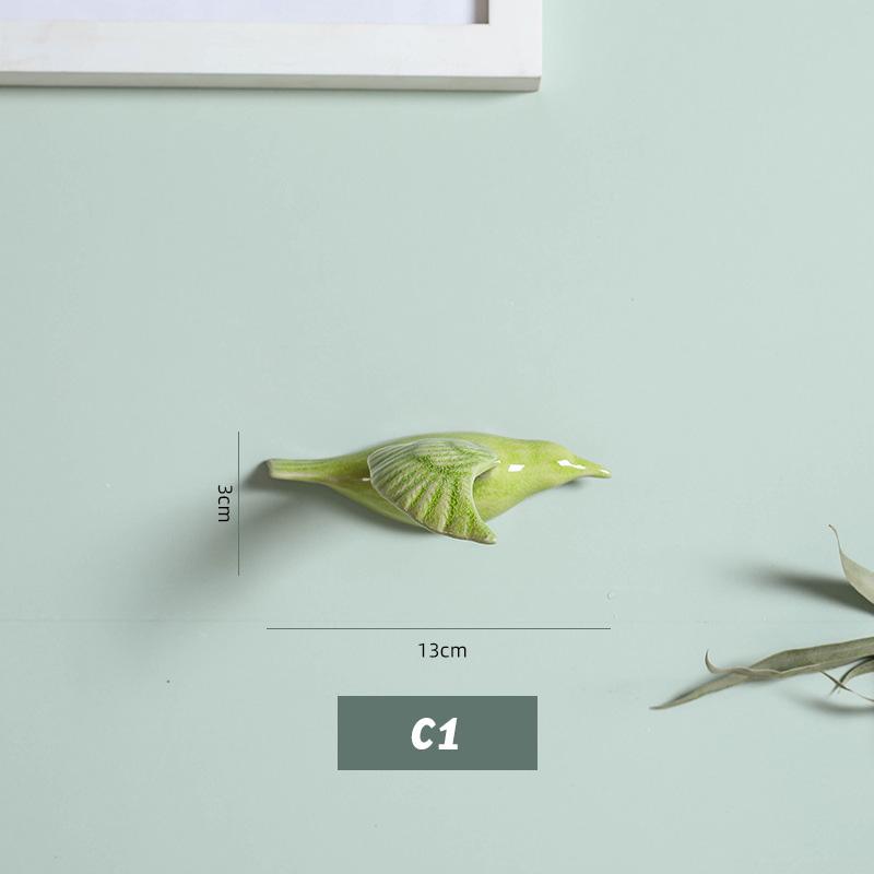 3D keramičtí ptáci závěsný přívěsek na stěnu domácí ozdoby dekorace pozadí TV řemesla závěsná dekorace obývacího pokoje ruční práce