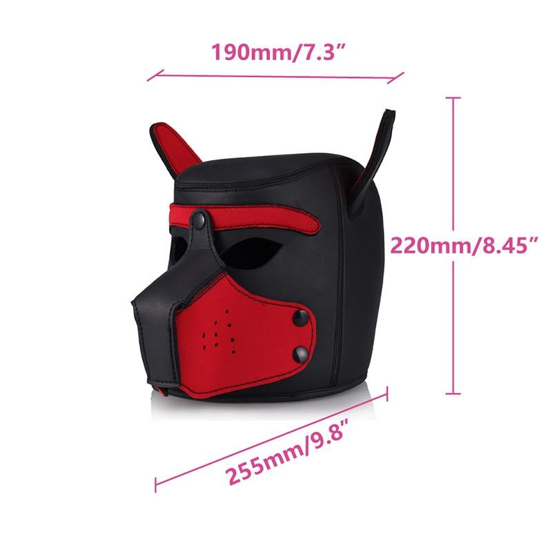 

Женская карнавальная маска на Хэллоуин, сексуальная маска для взрослых, косплей, ролевая игра, маска на всю голову для собаки, мягкая латексная резиновая маска для щенка для лица