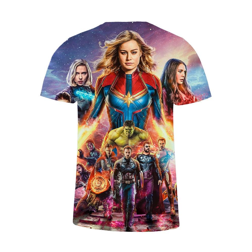 Avengers 4 Endgame T-shirt Superhero 3d Short Sleeve Stylish Casual Tee Top