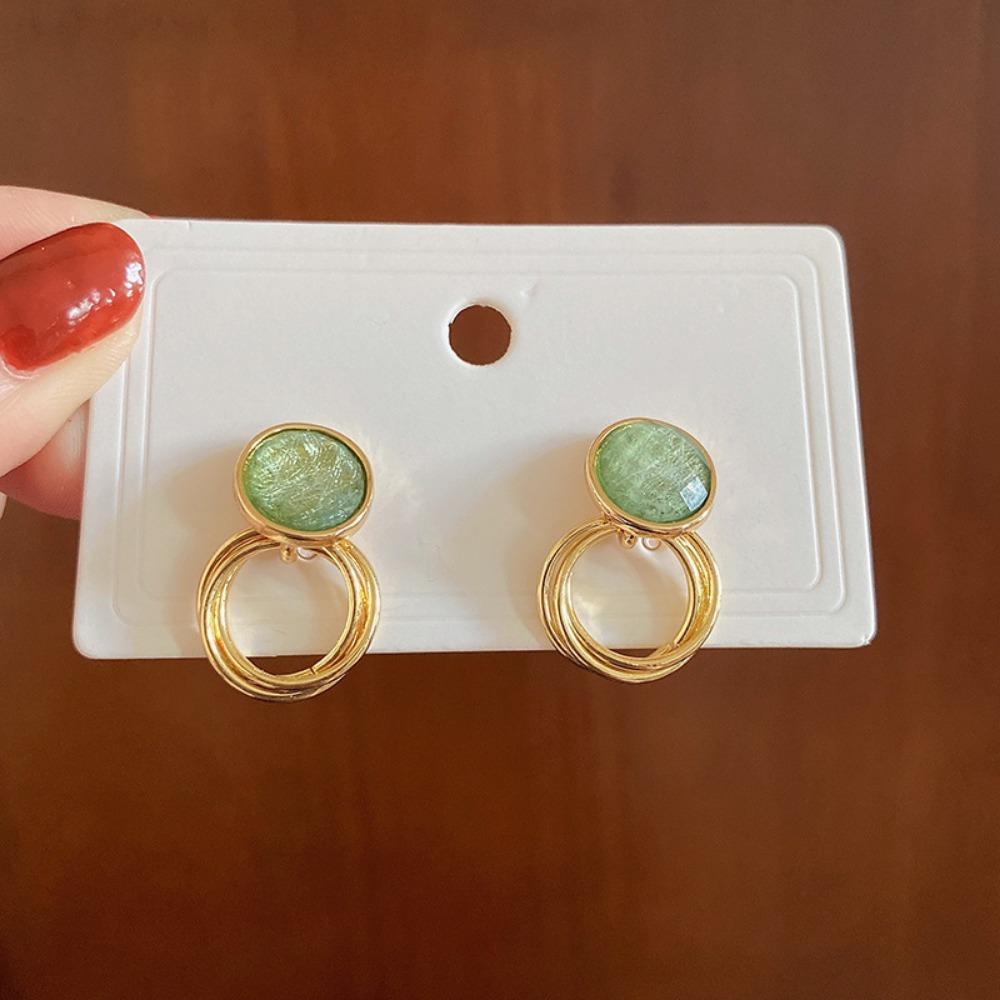 Silver Needle Flower Love Earrings Simple and High-end Sense Versatile Stud Earrings Niche Temperament Earrings Women